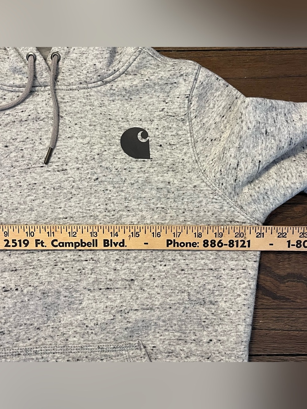 Carhartt Grey Hoodie Womens Medium - Picture 3 of 4